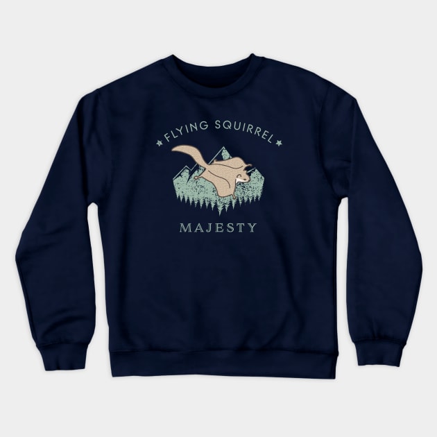 Flying Squirrel Majesty Crewneck Sweatshirt by Annelie